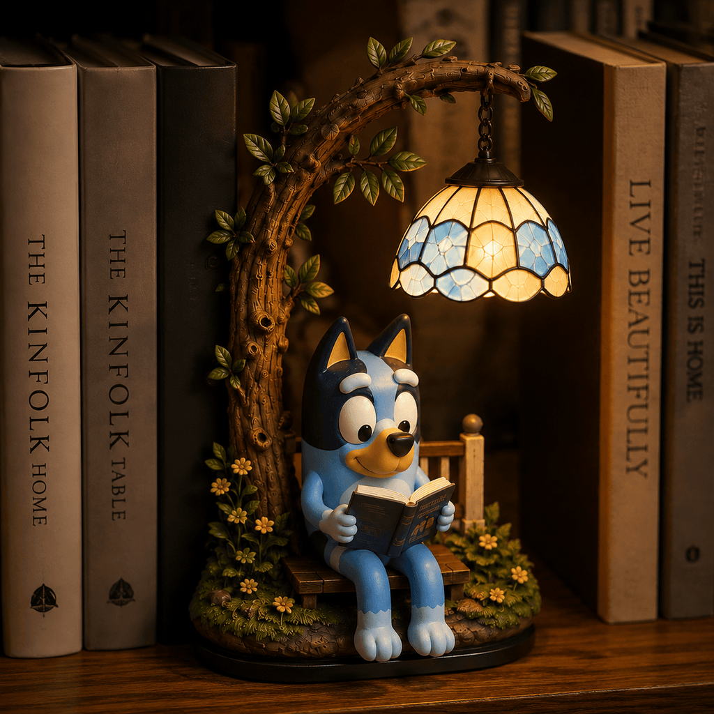 Premium BLU Bookshelf Figurines Lamp NTNA