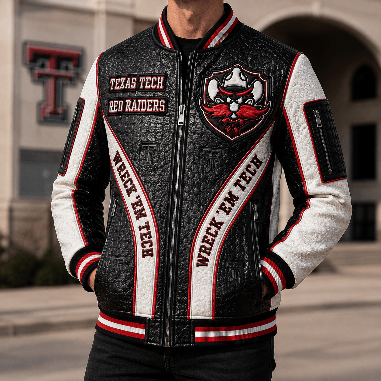 Premium TTRR Leather Zipper Jacket PVNA