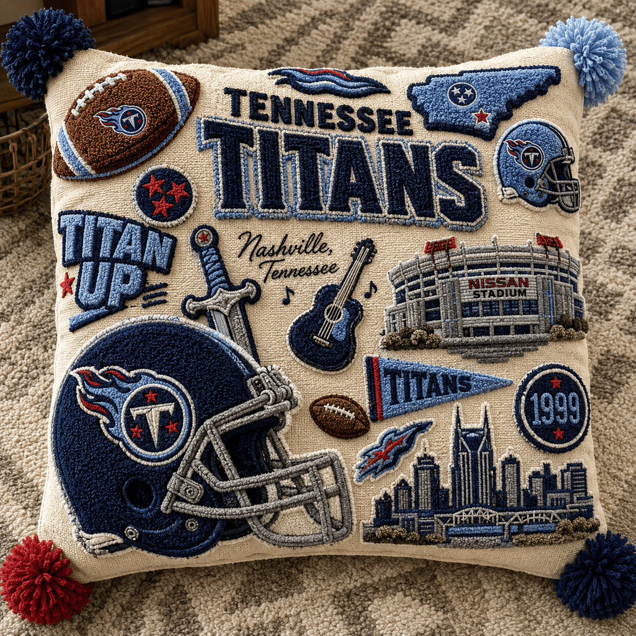 TNST Tufted Sofa Cover & Pillow Set DNBN