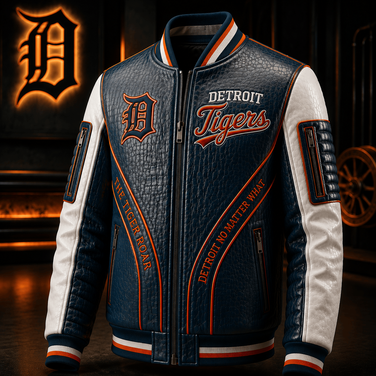 Premium DTG Leather Zipper Jacket TTMH