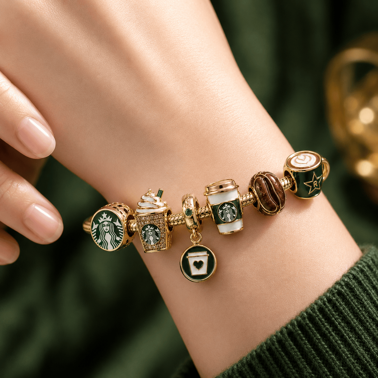 STBK Gold Charm Bracelet Set BMD