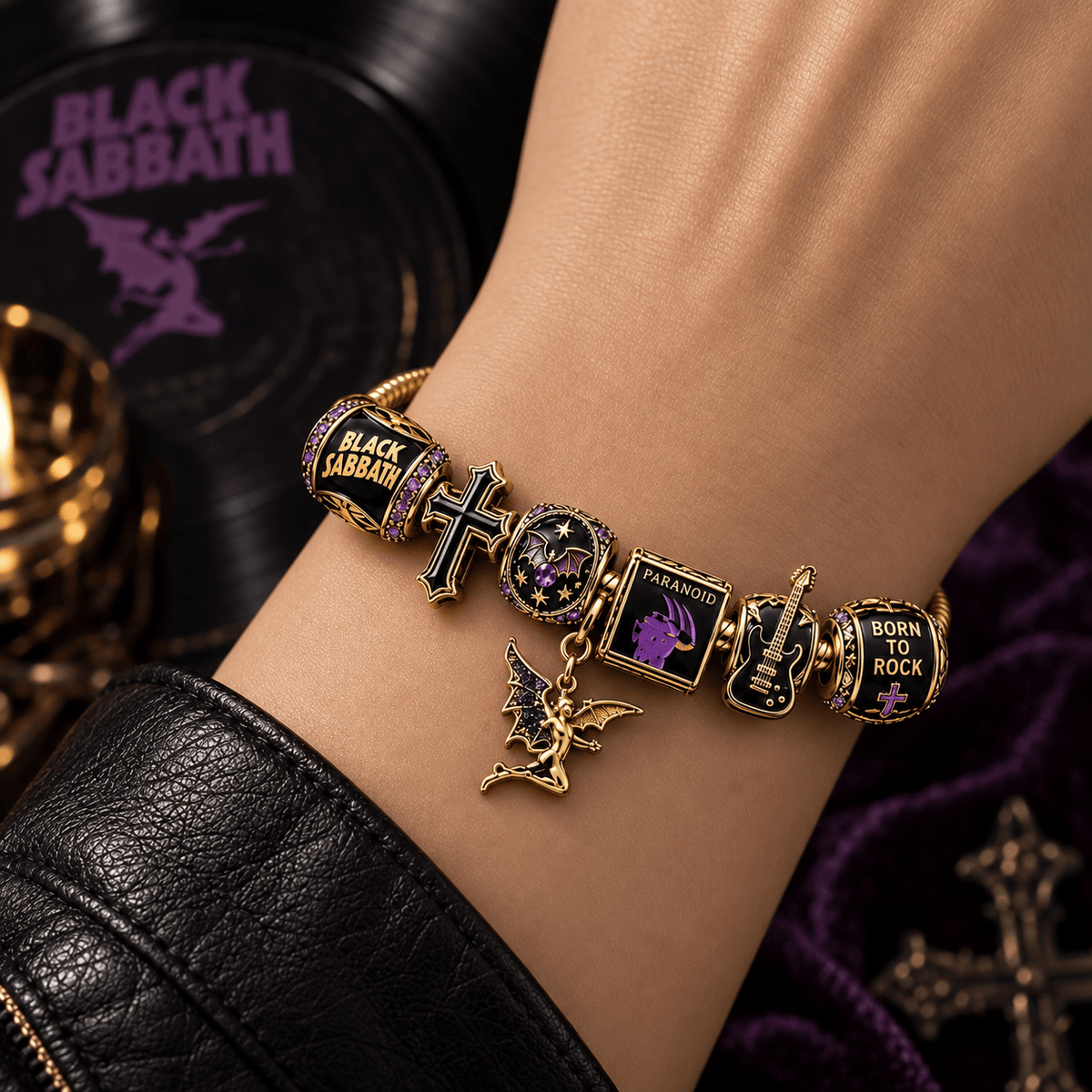 BLST Gold Charm Bracelet Set PTT
