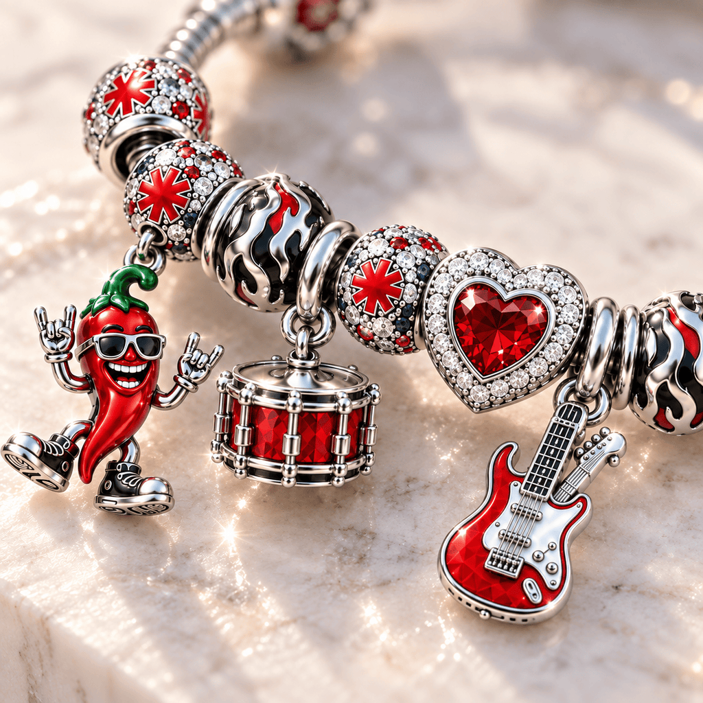 RLST Silver Charm Bracelet Set NTTB