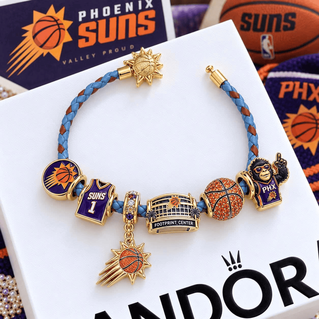 PNS Braided Leather Charm Bracelet Set VTH