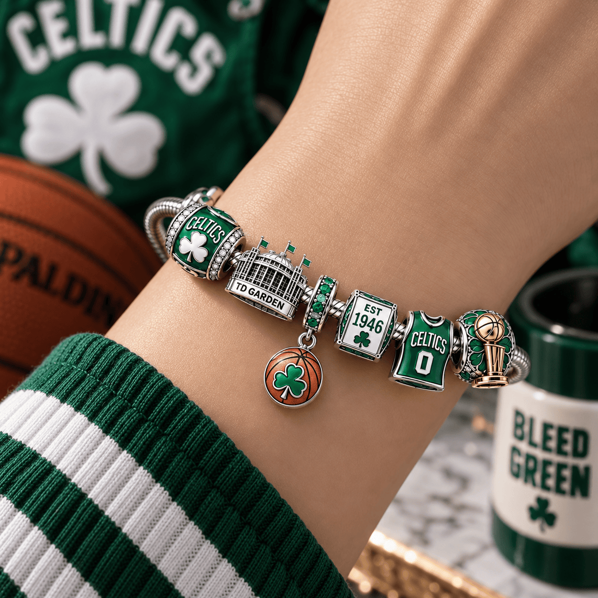 BNCS Silver Charm Bracelet Set PTT