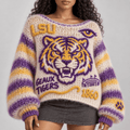 LSU Women’s Open-Knit Sweater HTTT