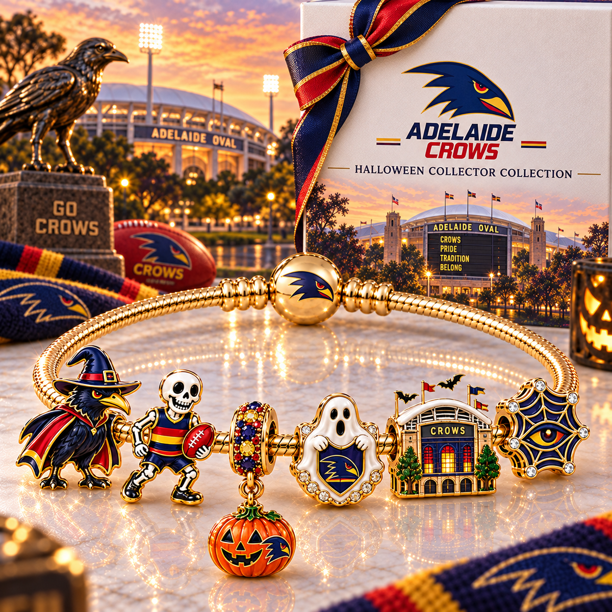ADLC Gold Charm Bracelet Set NHVH