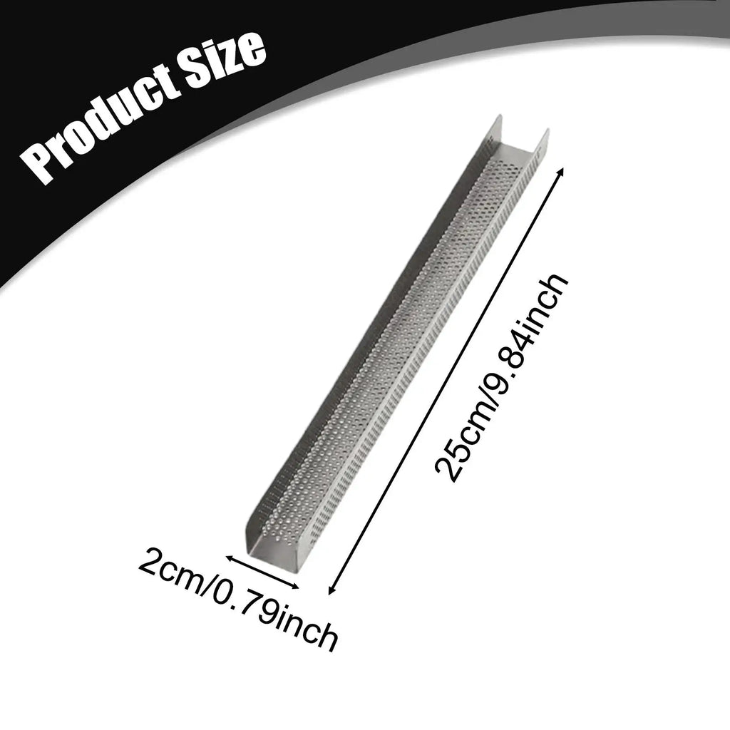 Rectangle Perforated Baking Tray Mille Feuille Pastry Mold for Baking Bread Dessert Kitchen Accessory